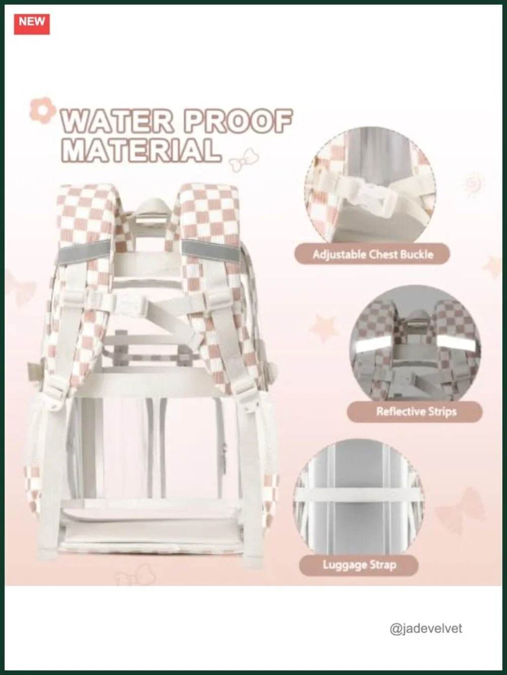 Clear Backpack Set with Lunch Bag and Pencil Case, Stadium Approved Heavy Duty